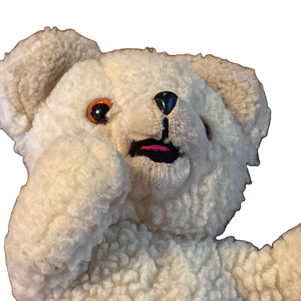Vintage Snuggle Teddy Bear Russ Stuffed 10” Plush Lever Bros Co